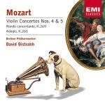 Concerti per violino n.4, n.5 - Rondò concertante K269 - Rondò K373 - Adagio K261 - CD Audio di Wolfgang Amadeus Mozart,Berliner Philharmoniker,David Oistrakh