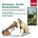Opere orchestrali russe - CD Audio di Modest Mussorgsky,Nikolai Rimsky-Korsakov,Alexander Borodin,André Cluytens,Philharmonia Orchestra,Orchestre de la Société des Concerts du Conservatoire