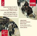 Sinfonie n.1, n.10 - Concerto per pianoforte tromba e archi / Canti e danze della morte - CD Audio di Modest Mussorgsky,Dmitri Shostakovich,Mariss Jansons,Berliner Philharmoniker,Philadelphia Orchestra