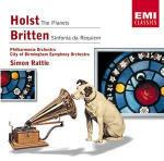 I pianeti (The Planets) / Sinfonia da Requiem - CD Audio di Benjamin Britten,Gustav Holst,Simon Rattle,City of Birmingham Symphony Orchestra