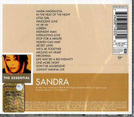 The Essential Sandra - CD Audio di Sandra - 2