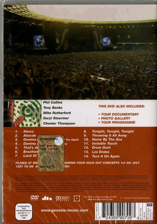 Genesis. Live At Wembley (DVD) - DVD di Genesis - 2