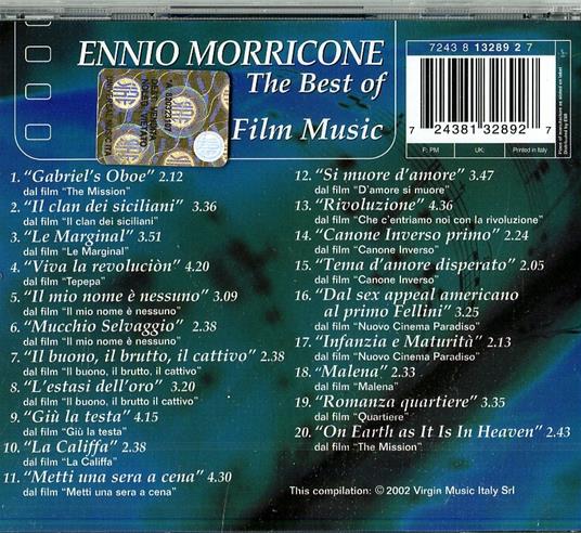 Film Music. The Best of (Colonna sonora) - CD Audio di Ennio Morricone - 2