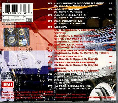 Stadio Mobile Live - CD Audio di Stadio - 2