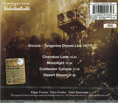 Encore (Live) - CD Audio di Tangerine Dream - 2