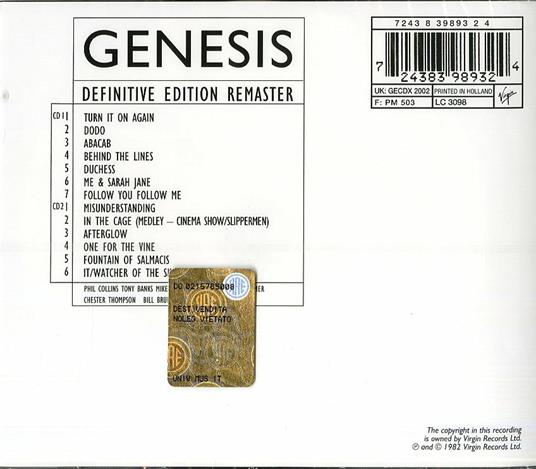 Three Sides Live - CD Audio di Genesis - 2