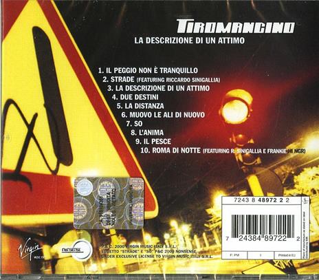 La descrizione di un attimo - CD Audio di Tiromancino - 2