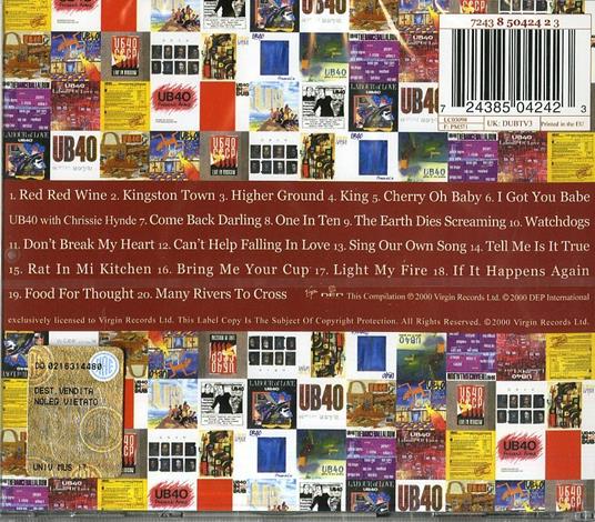 The Very Best of 1980-2000 (1 Inedito) - CD Audio di UB40 - 2