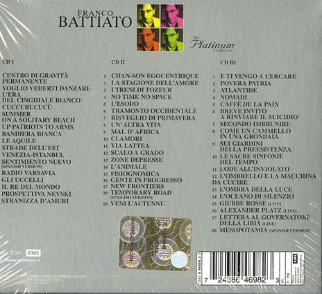 The Platinum Collection: Franco Battiato - CD Audio di Franco Battiato - 2