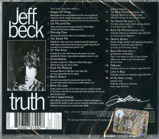 Truth - CD Audio di Jeff Beck - 2