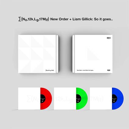 New Order + Liam Gillick - So It Goes.. (Live At The 2017 Manchester International Festival) (3Lp) - Vinile LP