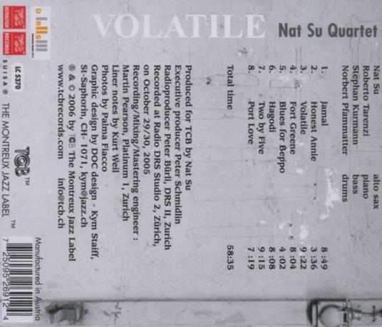 Volatile - CD Audio di Nat Su - 2