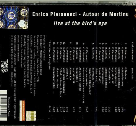 Live at the Bird's Eye - CD Audio di Enrico Pieranunzi - 2
