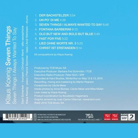 Seven Things I Always Wanted To Say - CD Audio di Klaus -Seven Things- Koenig - 2