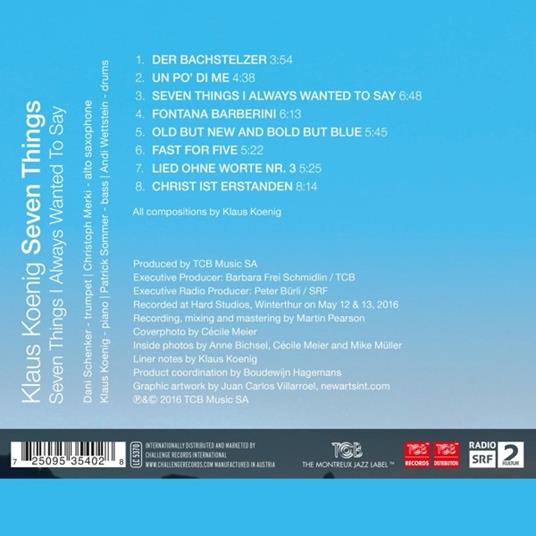 Seven Things I Always Wanted To Say - CD Audio di Klaus -Seven Things- Koenig - 2