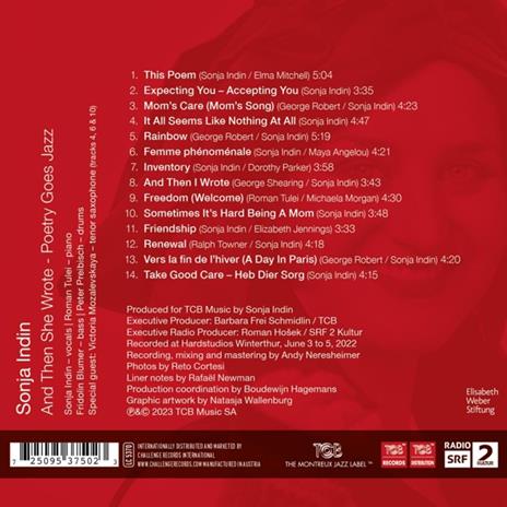 And Then She Wrote Poetry Goes Jazz - CD Audio di Sonja Indin - 2
