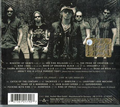 Tinnitus Sanctus (Limited Edition) - CD Audio di Edguy - 2