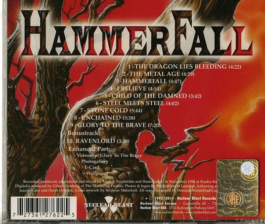 Glory to the Brave - CD Audio di Hammerfall - 2