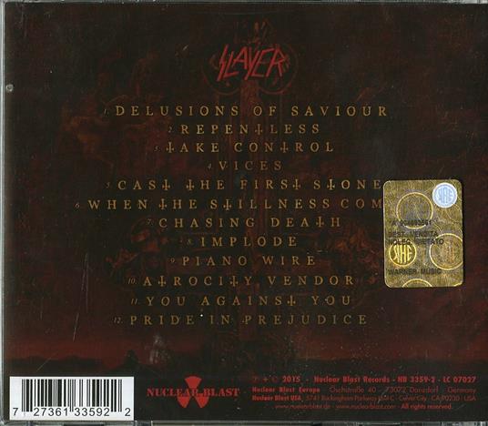 Repentless - CD Audio di Slayer - 2