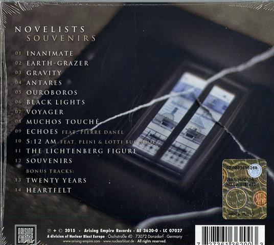 Souvenirs (Digipack) - CD Audio di Novelists - 2