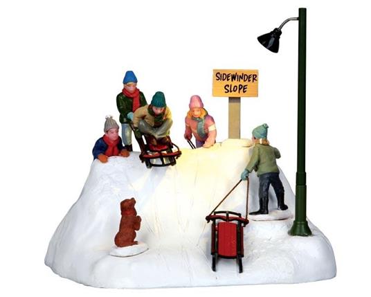 Lemax Bambini Su Pista Slitte - Ready To Launch Cod 14330 Village Presepe