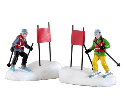 Lemax Sciatori In Slalom - Slalom Stars Cod 22130