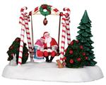 Lemax Babbo E Mamma Natale Su Dondolo - Santa Swing Cod 24479 Village