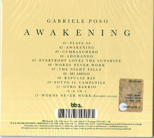 Awakening - CD Audio di Gabriele Poso - 2