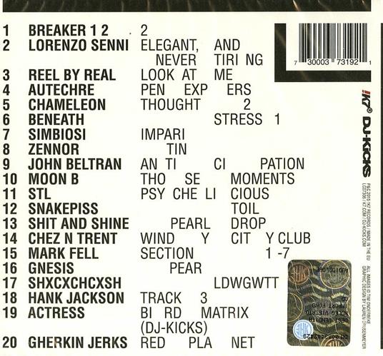DJ Kicks - CD Audio di Actress - 2