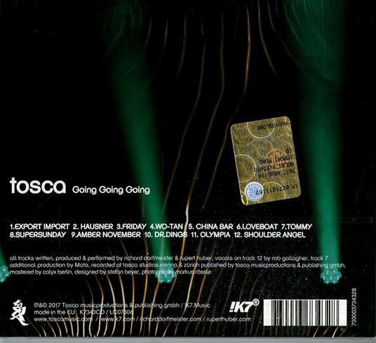 Going Going Going - CD Audio di Tosca - 2
