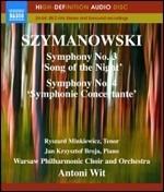 Sinfonia n.3, n.4 - Blu-ray Audio di Karol Szymanowski,Orchestra Filarmonica Nazionale di Varsavia,Coro Filarmonico di Varsavia