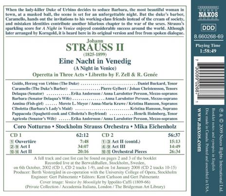 Nacht in Venedig (A Night in Venice) - CD Audio di Johann Strauss,Mika Eichenholz - 2