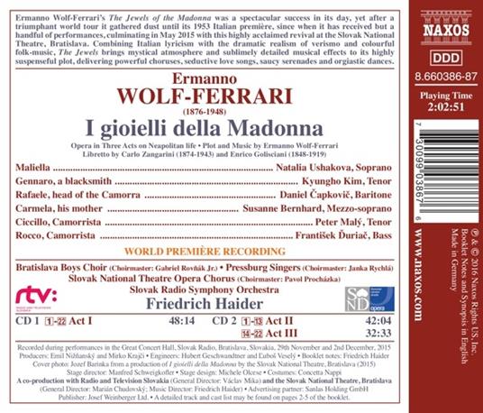 I gioielli della Madonna - CD Audio di Ermanno Wolf-Ferrari - 2
