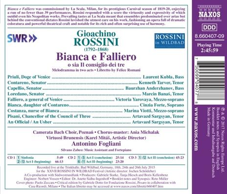 Bianca e Falliero. Melodramma in 2 atti - CD Audio di Gioachino Rossini - 2