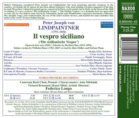 Il vespro siciliano - CD Audio di Federico Longo - 2
