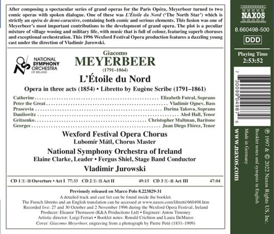 L'Etoile du Nord - CD Audio di Giacomo Meyerbeer - 2