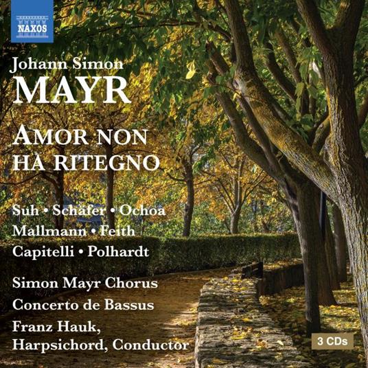 Amor Non Ha Ritegno - CD Audio di Johann Simon Mayr