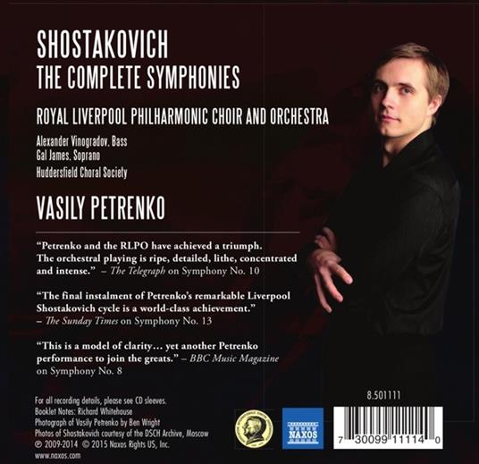 Sinfonie (Integrale) - CD Audio di Dmitri Shostakovich,Vasily Petrenko - 2