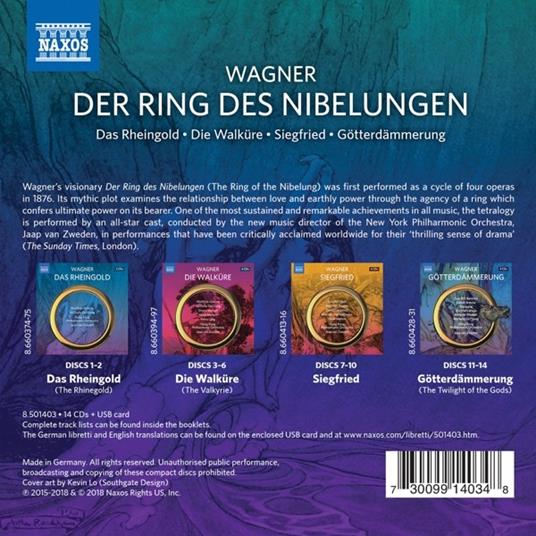L'anello del Nibelungo (Der Ring des Nibelungen) (Tetralogia completa) - CD Audio di Richard Wagner - 2