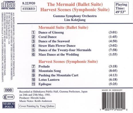 Mermaid Suite. Harvest Sce - CD Audio - 2