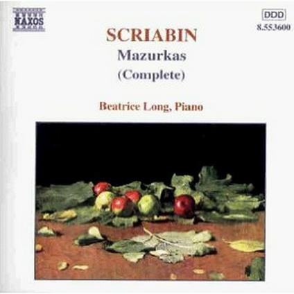 Mazurke complete - CD Audio di Alexander Scriabin,Beatrice Long