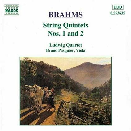 Quintetti per archi n.1, n.2 - CD Audio di Johannes Brahms,Ludwig Quartet,Bruno Pasquier