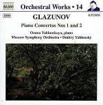 Concerti per pianoforte n.1, n.2 - Variazioni su un tema russo - CD Audio di Alexander Glazunov,Dmitri Yablonsky,Moscow Symphony Orchestra,Oxana Yablonskaya