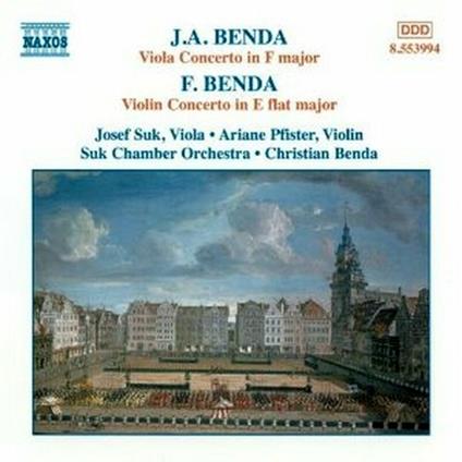 Concerto per violino in Mi bemolle / Concerto per viola in Fa - Benda's Klagen - CD Audio di Frantisek Benda,Jiri Antonin Benda