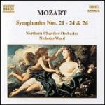 Sinfonie n.21, n.22, n.23, n.24, n.26 - CD Audio di Wolfgang Amadeus Mozart,Northern Chamber Orchestra,Nicholas Ward