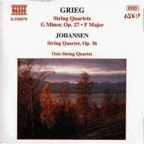 Quartetto op.27 - Quartetto in Fa / Quartetto op.36 - CD Audio di Edvard Grieg,David Monrad Johansen,Oslo String Quartet
