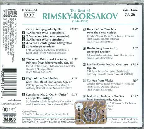 The Best of Rimsky-Korsakov, Nikolai - CD Audio di Nikolai Rimsky-Korsakov - 2