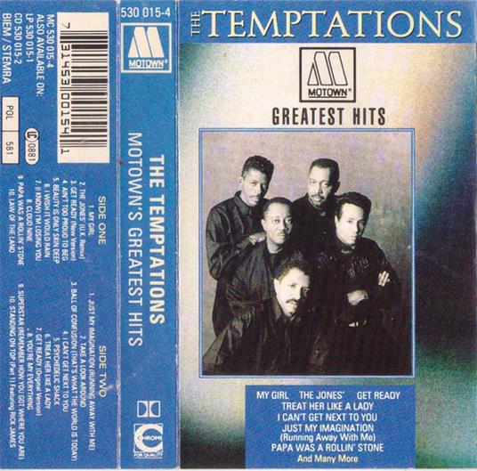 Motown's greatest hits (Musicassetta) - Musicassetta di Temptations