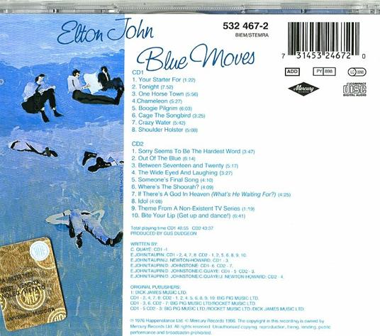 Blue Moves (Remastered) - CD Audio di Elton John - 2