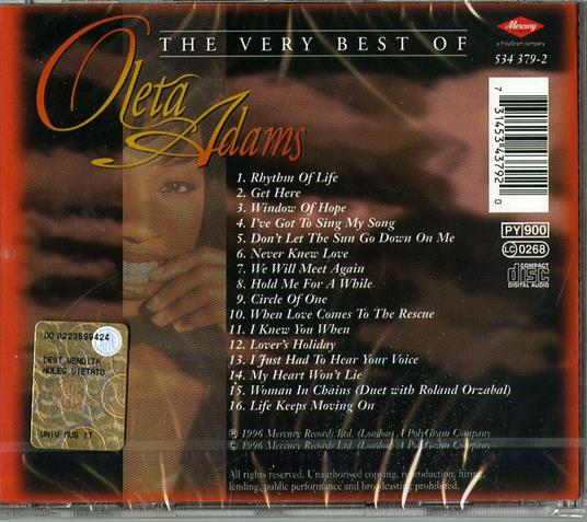 The Very Best of Oleta Adams - CD Audio di Oleta Adams - 2